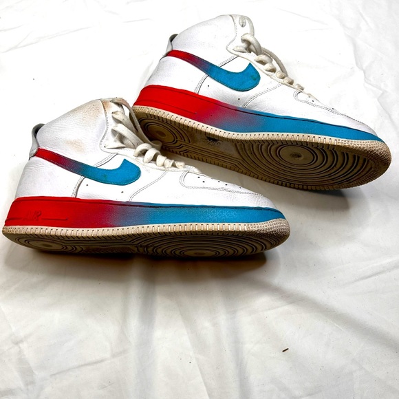 Ember Glow Air Force White Blue Fury Nike Air Force High White